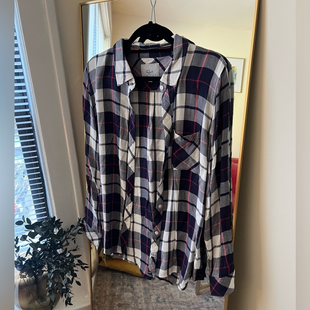 Rails Flannel Button-Down